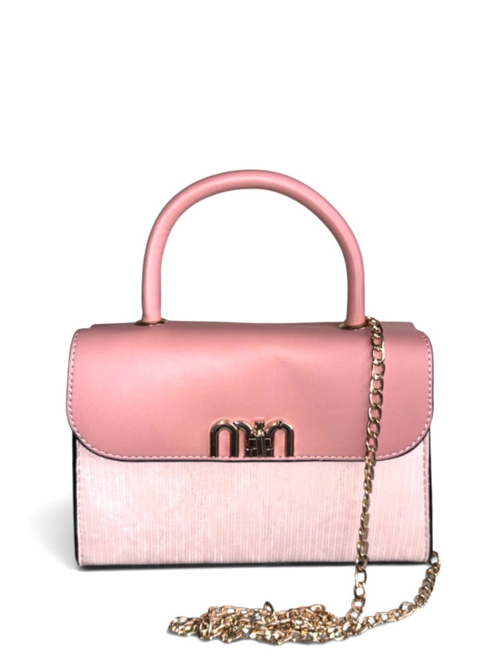 PASSAGES Pale Pink Structured Small Satchel w/x-body strap - NWT
